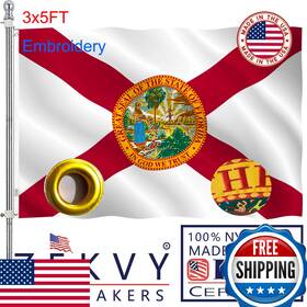 B0dcjkw59p Zekvy Embroidery Florida Flag 3x5 Outdoor Made In Usa - Double Sided Heavy Duty B0dcjkw59p Zekvy Embroidery Florida Flag 3x5 Outdoor Made In Usa - Double Sided Heavy Duty