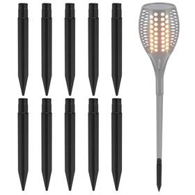 Solar-listakes-10p Ziuzi 10pcs 8.26 Inch Solar Light Stakes Abs Plastic Ground Spikes Black Solar-listakes-10p Ziuzi 10pcs 8.26 Inch Solar Light Stakes Abs Plastic Ground Spikes Black