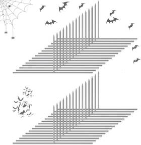 9ftftx4ftfttombstone Zyp Hs-240614 30pcs Halloween Metal Stake Heavy Duty T Shape Silver