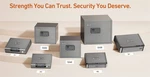 Smart Safe With Security Cable - Biometric Pistol For Handgun. Fixed Price $59.99.