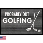 Pavilion Gift Company - Out Golfing 27.5" X 17.75" Decorative Floor Door Mat. Fixed Price $42.51.