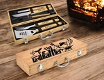 Custom Bbq Tool Set 5 Piece Personalized Grill Gift For New Homeowners,. Fixed Price $69.99.