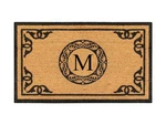 A1HC Natural Coir Monogrammed Doormat For Outside Entrance, Anti-shed Treated.... Fixed Price $60.39.