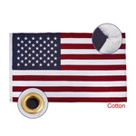 Bradford Cotton American 4X6 Feet Embroidered Star Cloth Usa Flags Soft. Fixed Price $86.11.