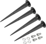 Meccanixity Solar Light SPIKES,35X160MM Threaded M5 Ground Stakes For Garden.... Fixed Price $13.68.