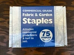 New! Commercial Grade Fabric & Garden Staples 75 Per Box Free Ship. Fixed Price $14.54.