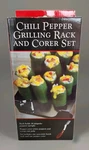 Charcoal Companion Chili Pepper Grilling Rack And Corer Set. Perfect Jalape Os!. Fixed Price $12.00.