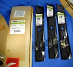 Maxpower 561812B 3-N-1 Blades 48" Cut John Deere Set Of Model GX21784 GY20852. Fixed Price $29.99.