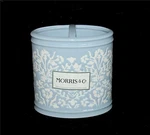 Morris & Co. Blue White Embossed Floral Oval 2 Hole Ceramic Toothbrush Holder. Fixed Price $42.99.