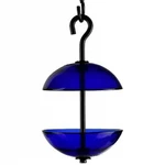 Couronne - Mosaic Birds Double Hanging Poppy Feeder Cobalt. Fixed Price $34.95.