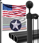 Iiope 16FT Heavy Duty Flag Pole For Outside House 13-GAUGE Extra-thick Aluminu. Fixed Price $111.14.