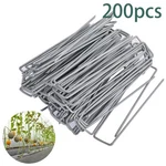 6" 11 Gauge Landscape Staples Garden Stakes Galvanized Sod 200 Pack. Fixed Price $20.35.