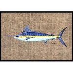 Carolines Treasures 8773MAT 18 X 27 In. Fish-marlin Indoor & Outdoor Doormat. Fixed Price $31.65.