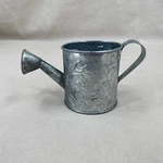 Miniature Vintage Galvanized Metal Decorative Water Can Flower Planter 4.5 Tall. Fixed Price $9.00.