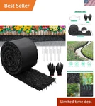 Recycled Black Rubber Mulch - 10 Ft Mat For Effective Weed Prevention & Design. Fixed Price $43.99.