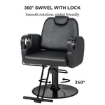 Salon Chair With Multi Position Reclining And Thick Seat Cushion For Beauty. Fixed Price $199.99.