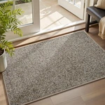 Montvoo Indoor Entrance Doormat, Absorbent 17''X30'', Grey Brown. Fixed Price $30.99.