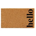 Calloway Mills 102611729NBB Vertical Hello Doormat, 17" X 29", Natural/black. Fixed Price $26.14.