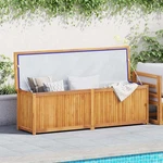 Patio Storage Box Deck Garden Outdoor Cabinet Chest Solid Wood Teak Vidaxl. Fixed Price $340.99.