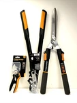 3-PACK Fiskars Powergear Lopper 25'' L5525 Hedge Shears 25" Pruner 8" New Tools. Fixed Price $139.99.