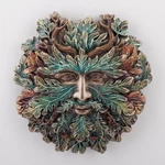 Veronese Design 5 1/8 Inch Winter Solstice Antler Greenman Wall Sculpture Hand. Fixed Price $26.59.