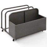 Crosley Furniture Palm Harbor Coastal Wicker / Rattan Patio Float Caddy In Gray. Fixed Price $262.99.