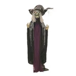 Haunted Hill Farm Life-size Poseable Scary Talking Witch, Halloween Animatronic. Fixed Price $125.83.
