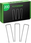 Vivosun 6 " 200PACK Garden Stakes, Galvanized Steel Landscape Stapes 11 Gauge. Fixed Price $19.99.