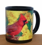 Gc - Impact 11OZ Black Mug Red Northern Cardinal. Fixed Price $10.00.