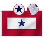 Heavy Duty Usa Family Member Service Flag Embroidered One Blue Star 3X5 Ft.... Fixed Price $38.70.