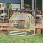 Outsunny Raised Garden Bed With Wooden Cold Frame, 35.5" X 31.5" 36". Fixed Price $115.99.