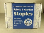 ******** New Commercial Grade No. 815 Fabric & Garden Staples 75 Per Box. Fixed Price $18.99.