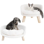 24" Small Medium Pet Raised Dog Sofa Bed Elevated Cat Chair Heavy Duty Wood Legs. Fixed Price $42.93.