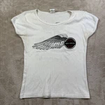 Vtg 70S 80S Harley Davidson Baby Doll Tee Women's Medium San Diego Anvil Tag. Fixed Price $139.99.