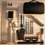 35PCS Stainless Steel Bbq Grilling Tools Heavy Duty Complete Accessory Set. Fixed Price $30.99.