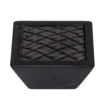 Laurey Churchill 5/8" Square Knob Oil-rubbed Bronze Buff Black Leather 12292. Fixed Price $9.97.