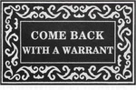 Lzuso Welcome Back With Warrant Outdoor Indoor .... Fixed Price $23.83.