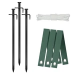 Tree Stakes Kit Young Saplings Heavy Duty Steel Support Straps New Planting. Fixed Price $23.47.