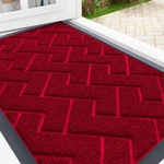 Olanly Front Mat Indoor Outdoor Waterproof All-season All-weather 29.5X17". Fixed Price $29.98.