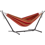 Vivere Brazilian Style Sunbrella Double Hammock With Steel Stand Combo, Sunset. Fixed Price $186.99.
