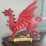 Design Toscano The Red Welsh Dragon Resin Statue Wales Cymru. Fixed Price $48.45.