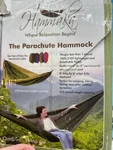 Hammaka Parachute Silk Hammock Color Blue And Tan / Brown. Fixed Price $26.99.
