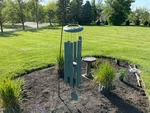 Vintage Music Of The Spheres Giant Bass Wind Chime 5 Large 2" Tubes Tuned Hea. Fixed Price $450.00.