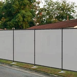 Privacy Fence Set With Poles And Rails Ground Spikes Kit For Garden Pool Yard. Fixed Price $90.99.