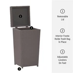 Crosley Furniture Palm Harbor Wicker / Rattan Patio Trash Can In Brown. Fixed Price $136.99.