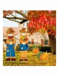 4 Pcs Scarecrow Yard Stake Thanksgiving Pumpkins Porch Sign Fall Decor. Fixed Price $14.99.