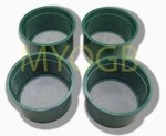 Stackable Plastic Sieve / Kit Screens Classifying 10-20-40-60 Mesh-gold. Fixed Price $39.95.