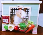 Our Generation Bunny Hutch Playset House & Pet Rabbit Plush Accessory Age 3+. Fixed Price $29.99.