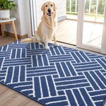 Olanly 40X32" Indoor Mat, Dirt Resistant, Absorbent, Non-slip, Navy. Fixed Price $68.98.