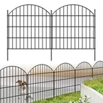 Metal Garden Fence 28IN (h) X 11.7FT (l), 5 Panels + 6 Stakes Rustproof Borde.... Fixed Price $76.15.